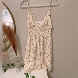 Princess Polly Cream Mini Dress with Red Floral Print